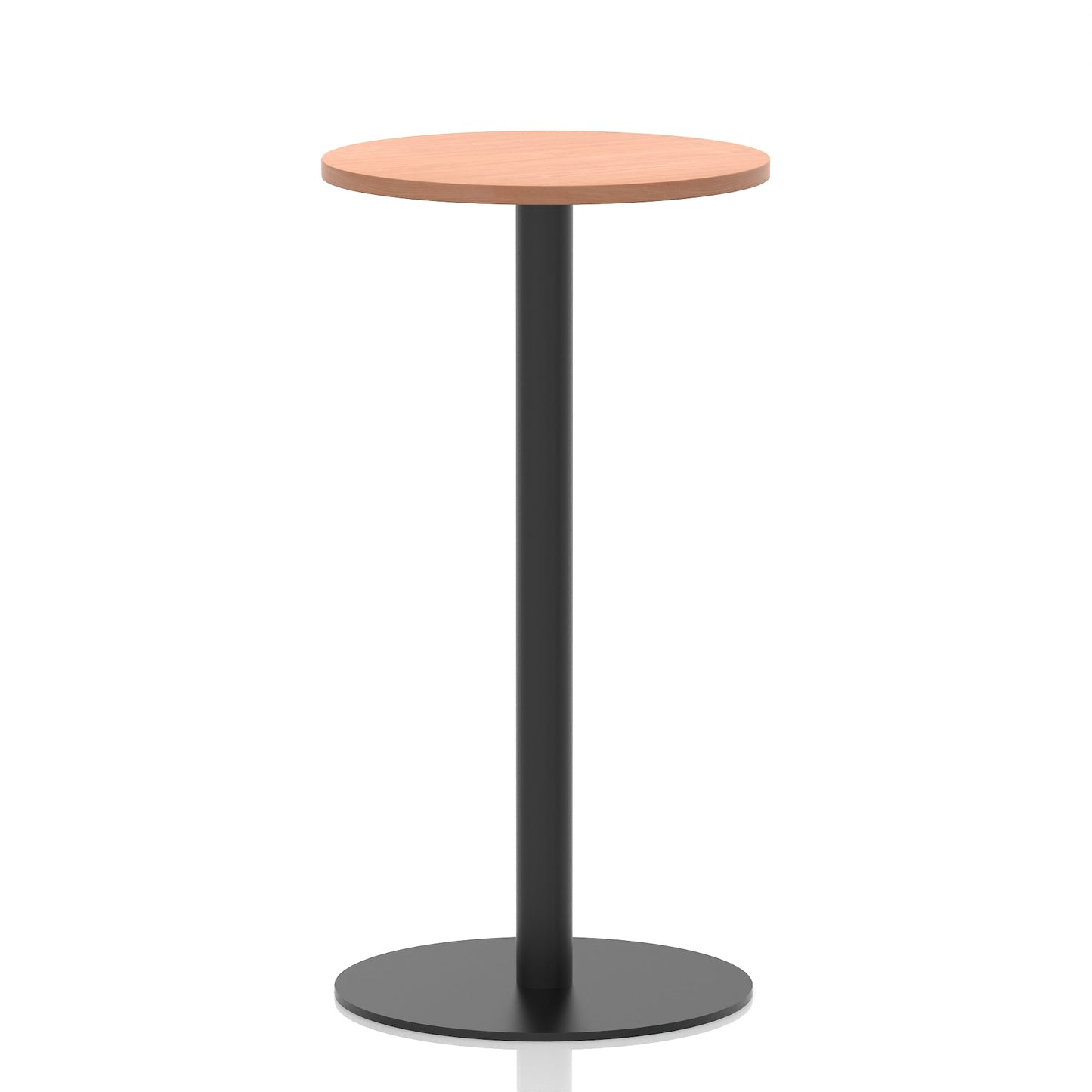Italia Round Poseur Table Black Leg