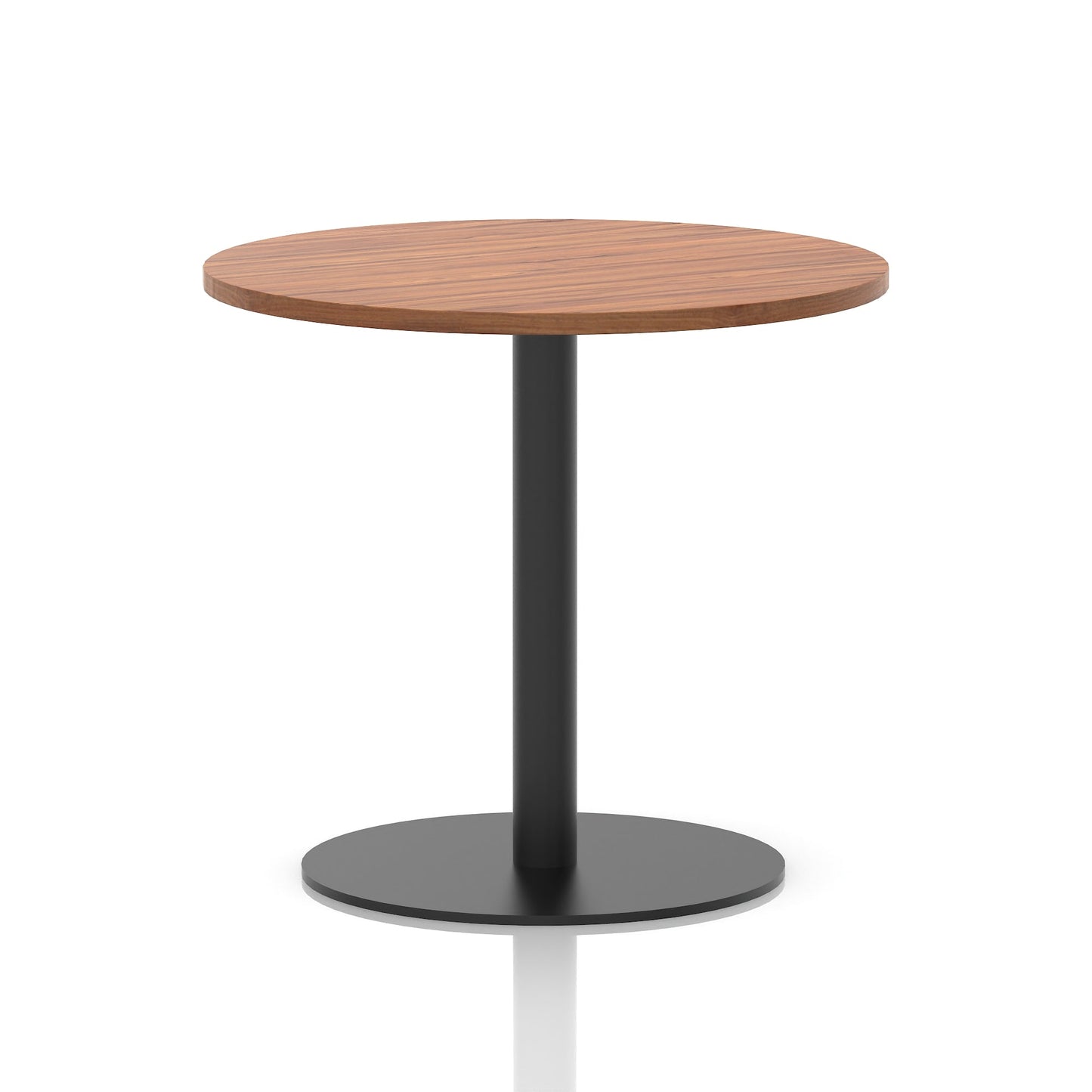 Italia Round Poseur Table Black Leg