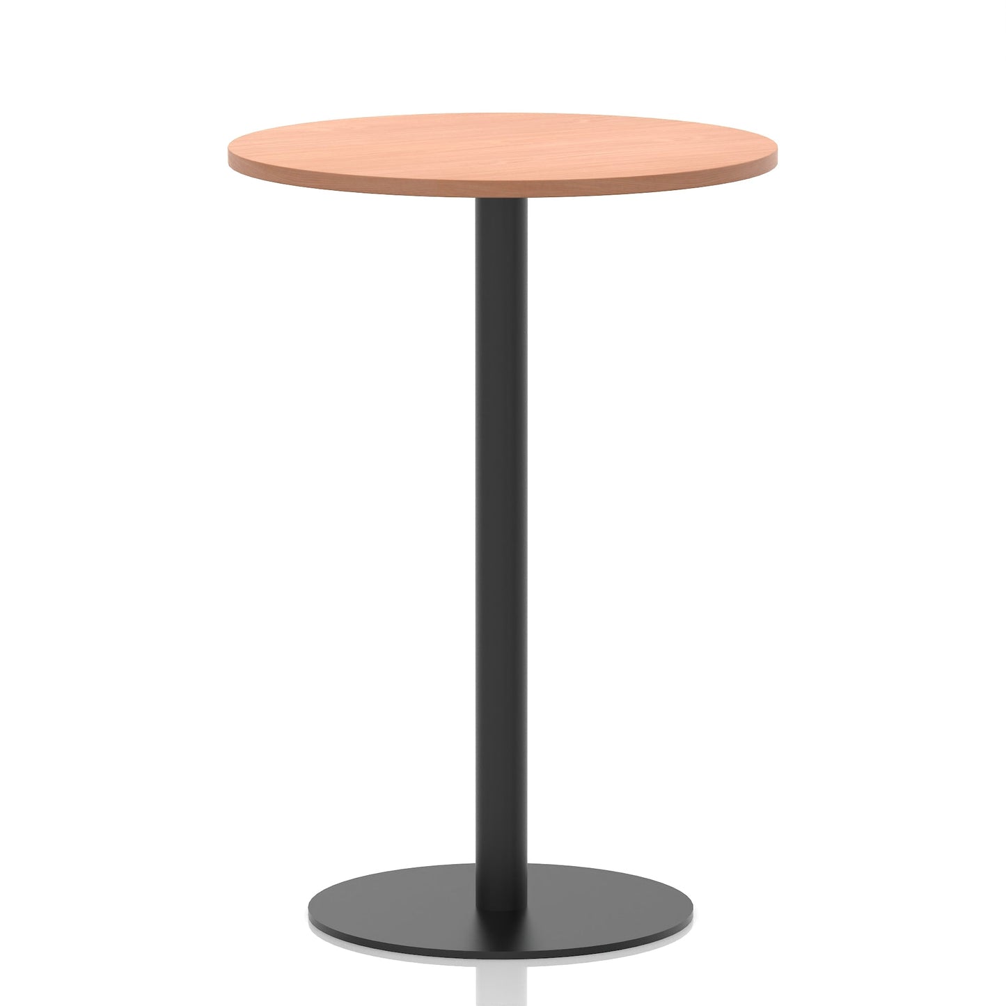 Italia Round Poseur Table Black Leg