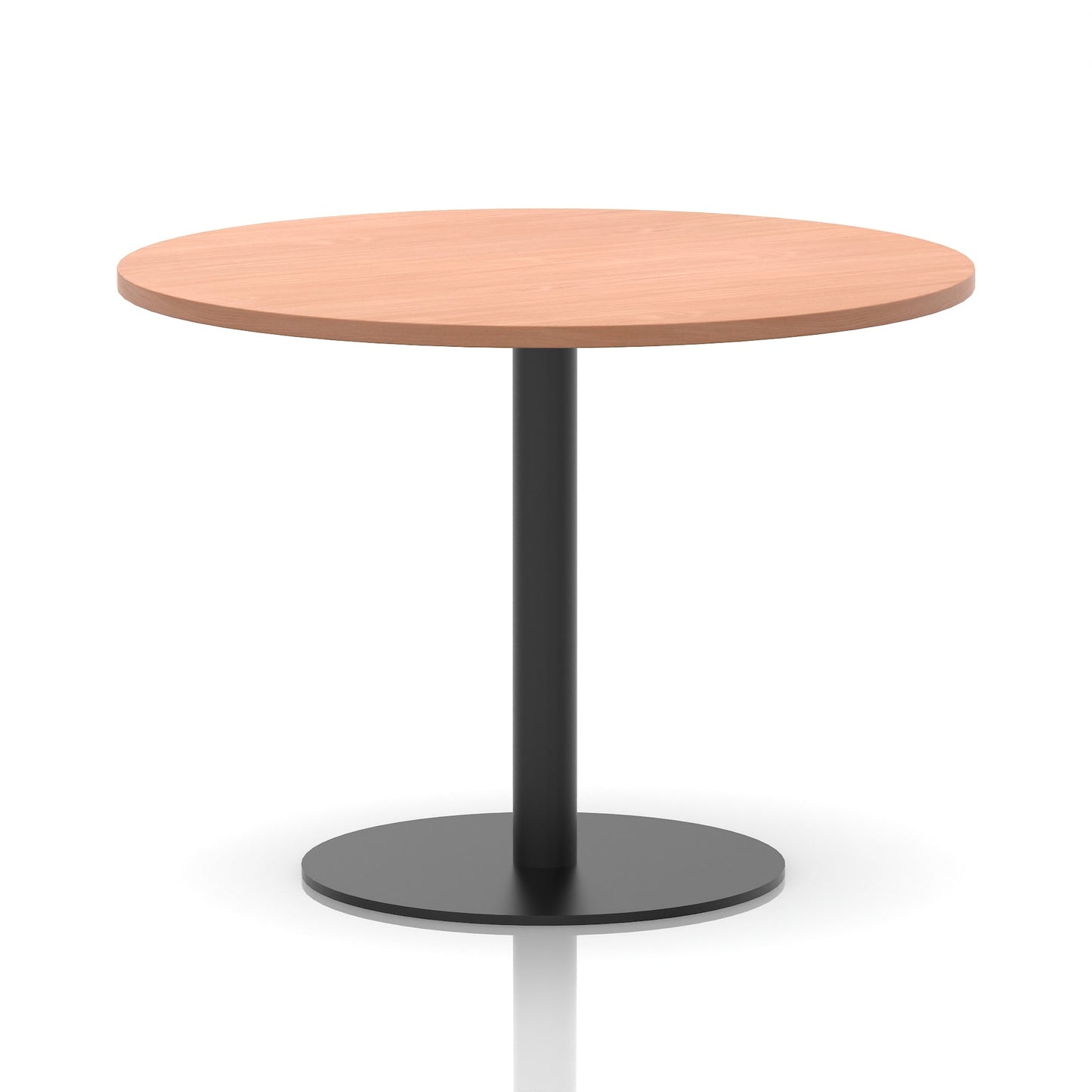 Italia Round Poseur Table Black Leg