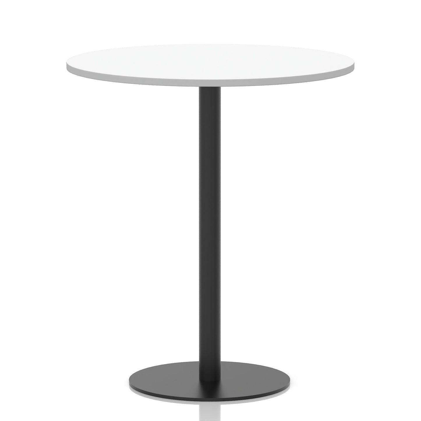 Italia Round Poseur Table Black Leg