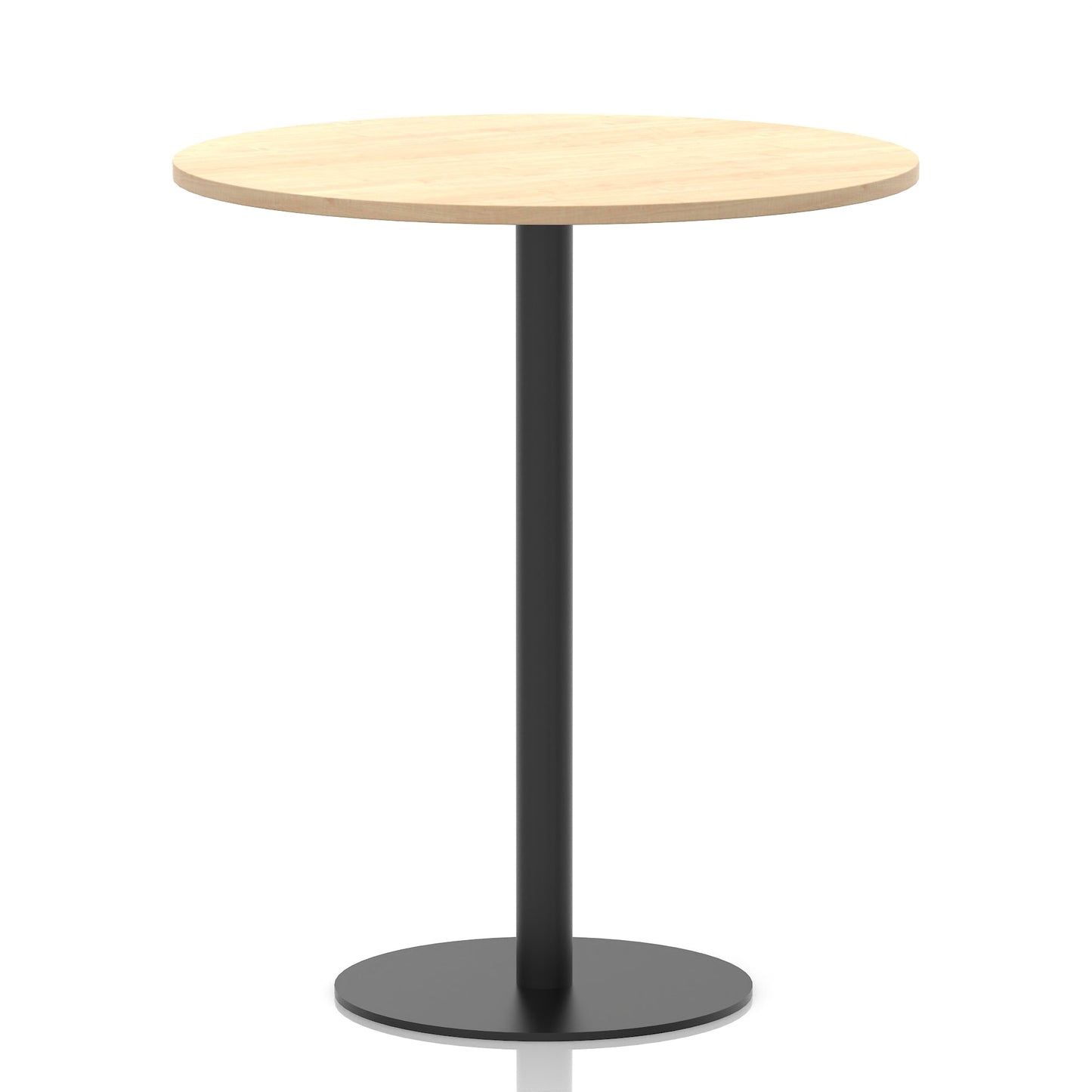 Italia Round Poseur Table Black Leg
