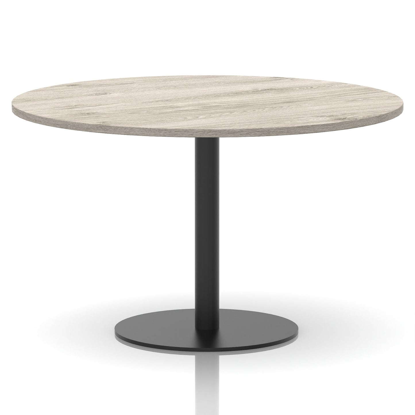 Italia Round Poseur Table Black Leg
