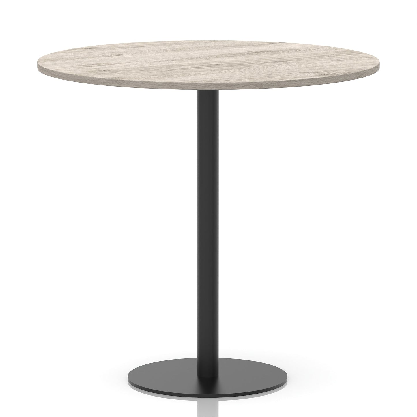 Italia Round Poseur Table Black Leg