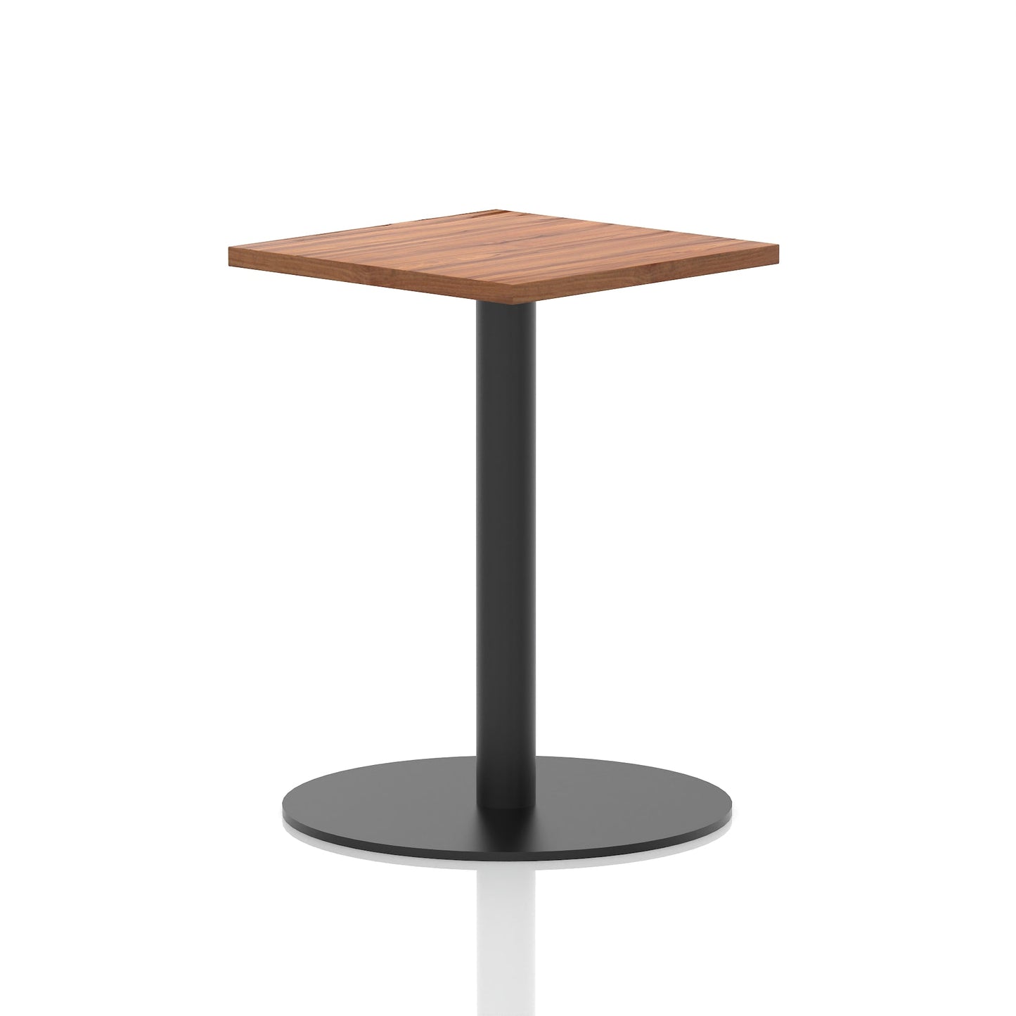 Italia Square Poseur Table Black Leg