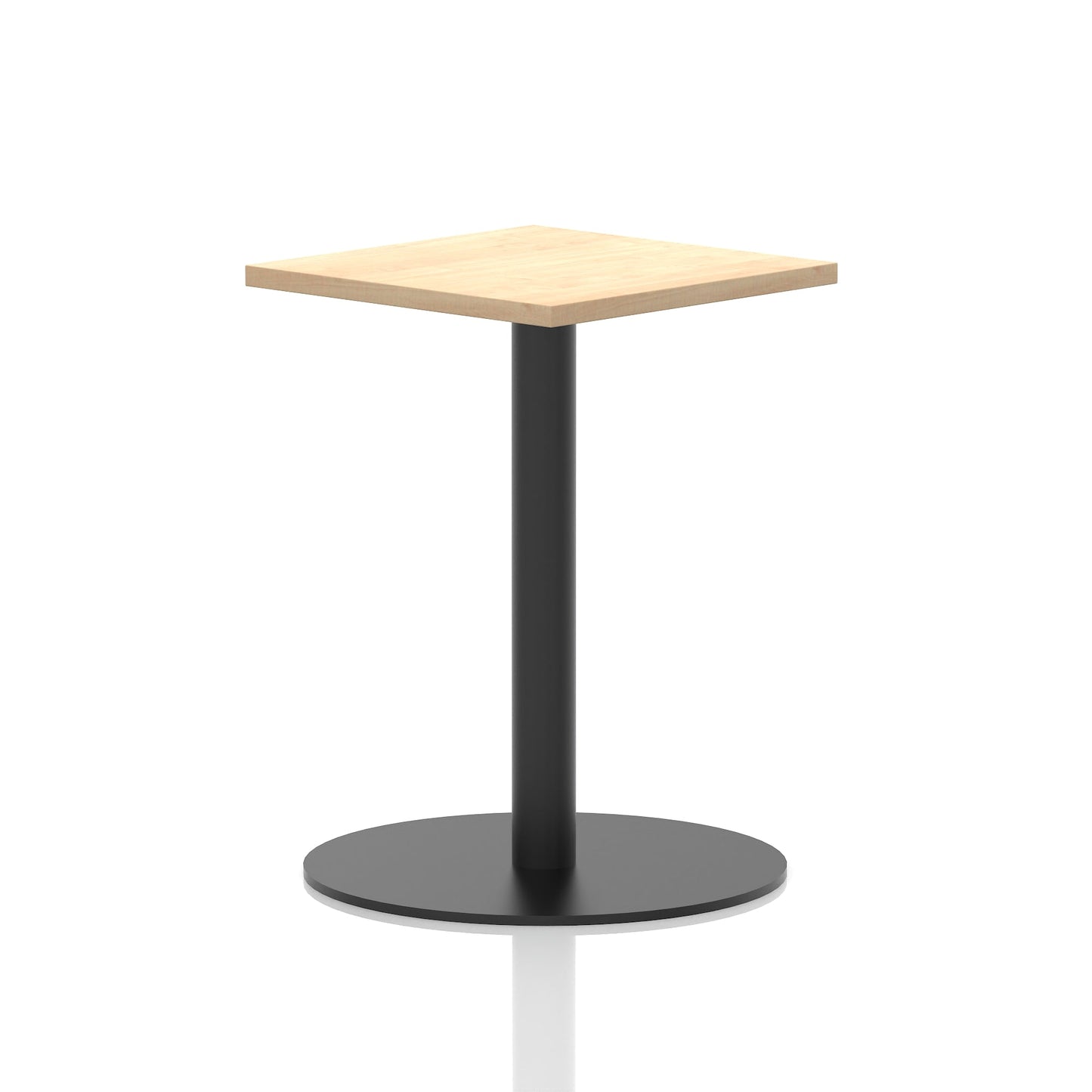 Italia Square Poseur Table Black Leg