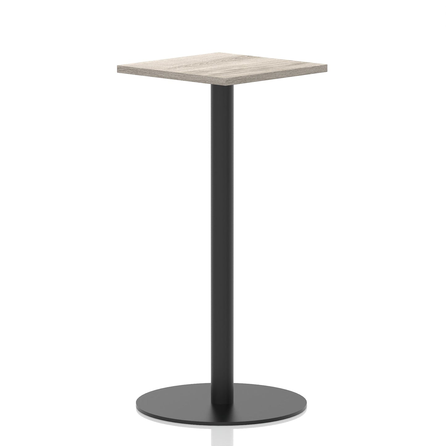 Italia Square Poseur Table Black Leg