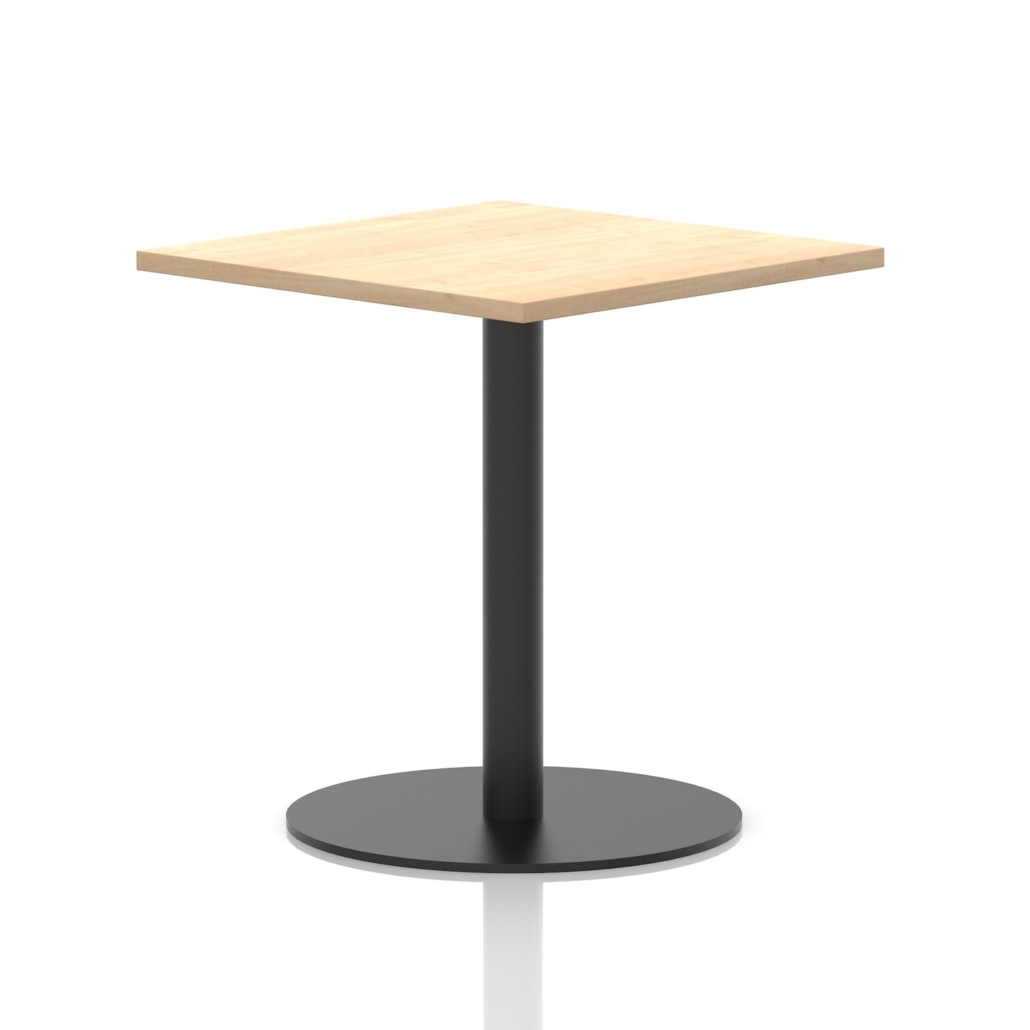 Italia Square Poseur Table Black Leg