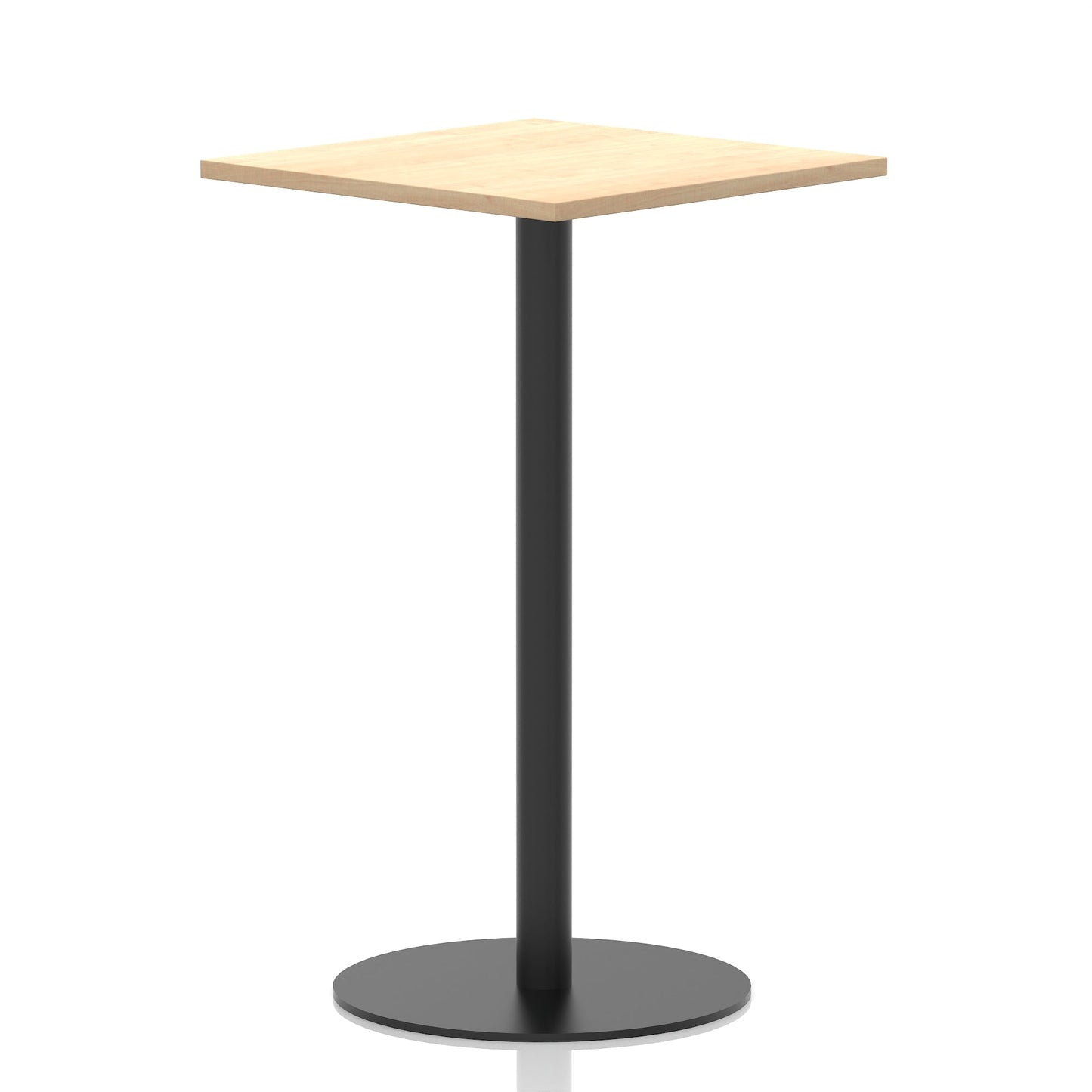 Italia Square Poseur Table Black Leg