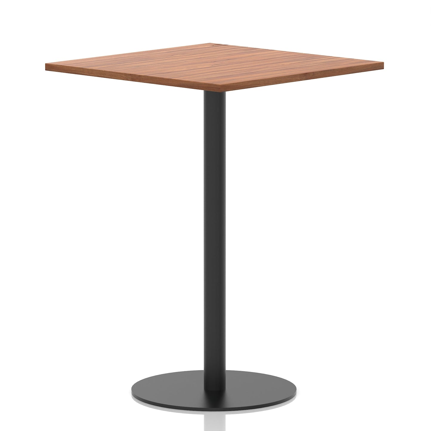 Italia Square Poseur Table Black Leg