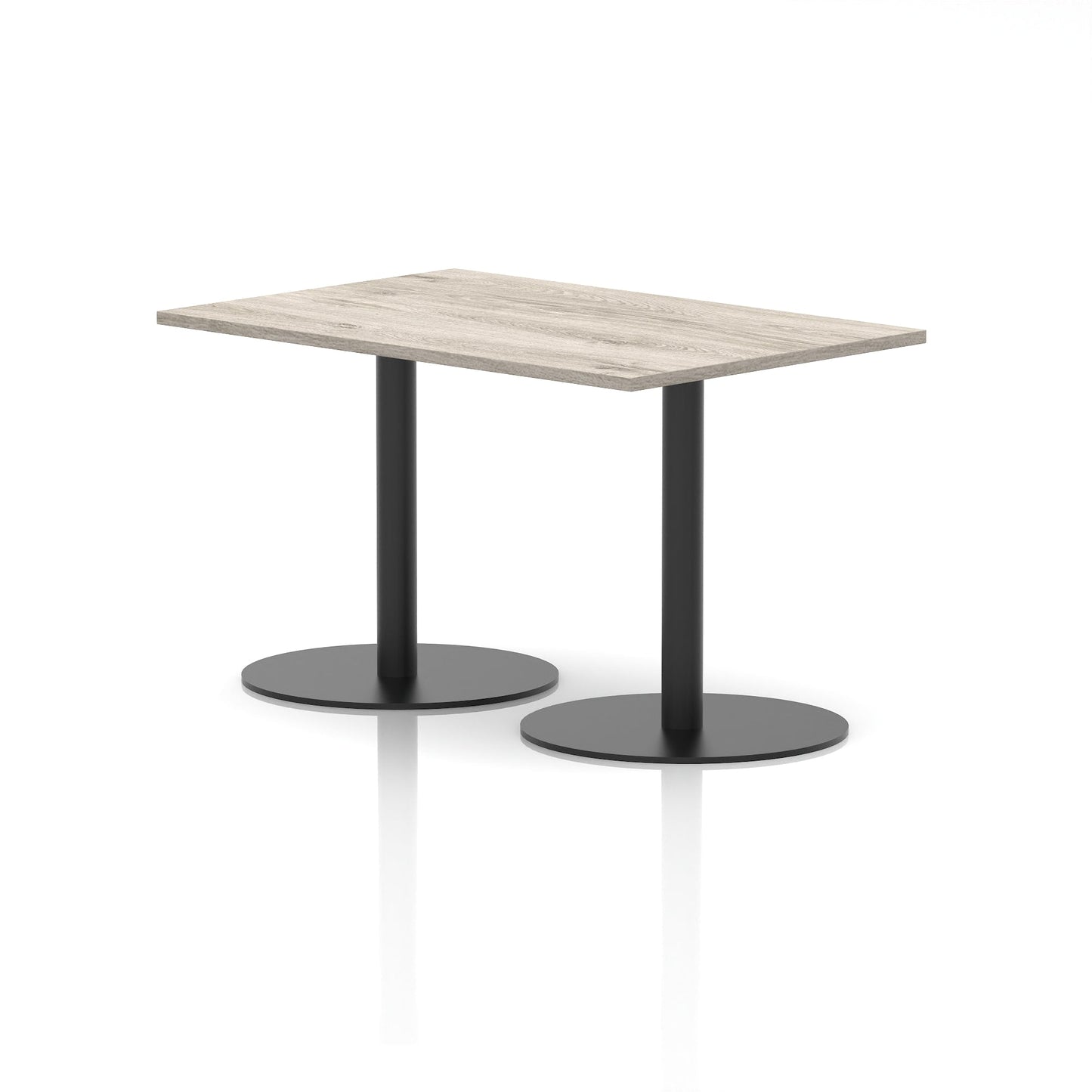 Italia Rectangular Poseur Table Black Leg