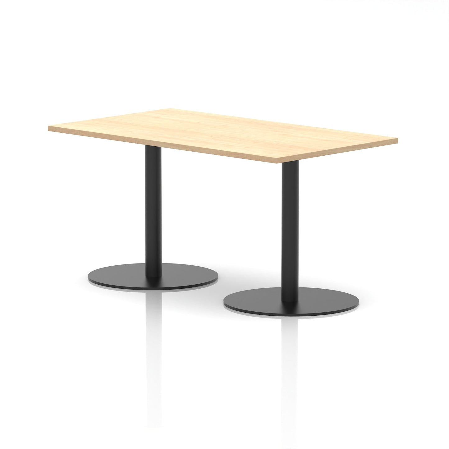 Italia Rectangular Poseur Table Black Leg