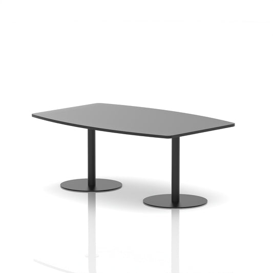 Italia High Gloss Boardroom Table Black Leg