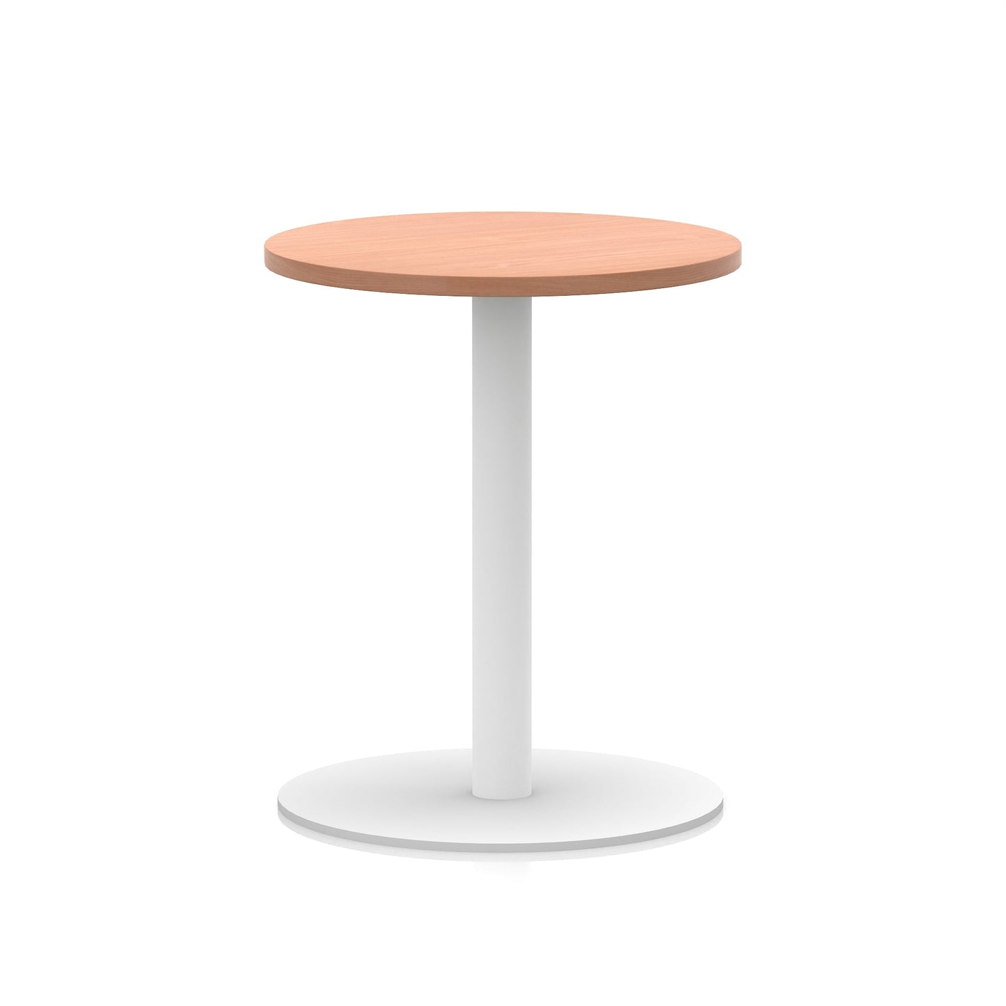 Italia Round Poseur Table White Leg