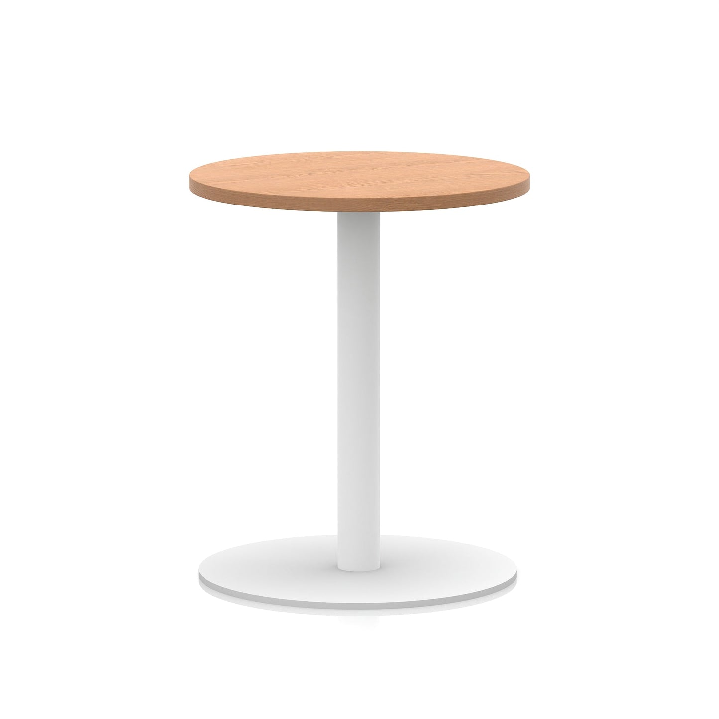 Italia Round Poseur Table White Leg