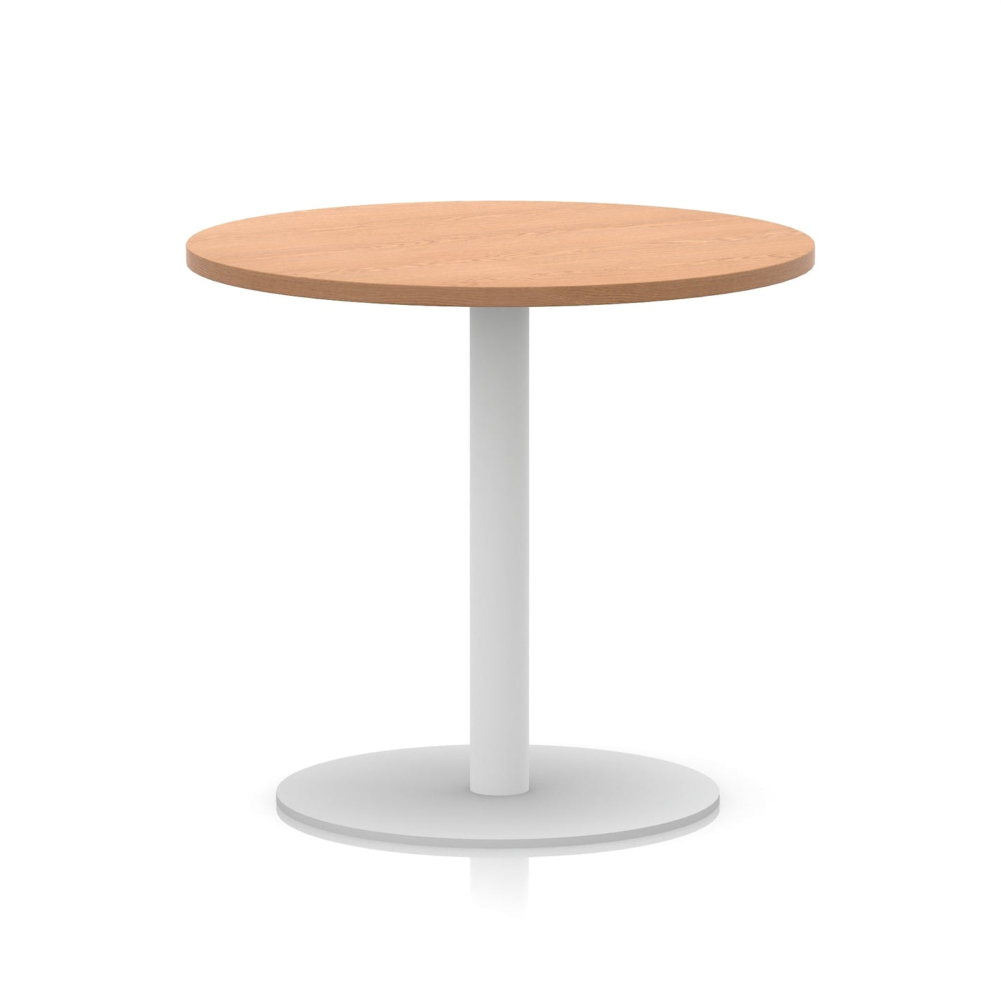 Italia Round Poseur Table White Leg