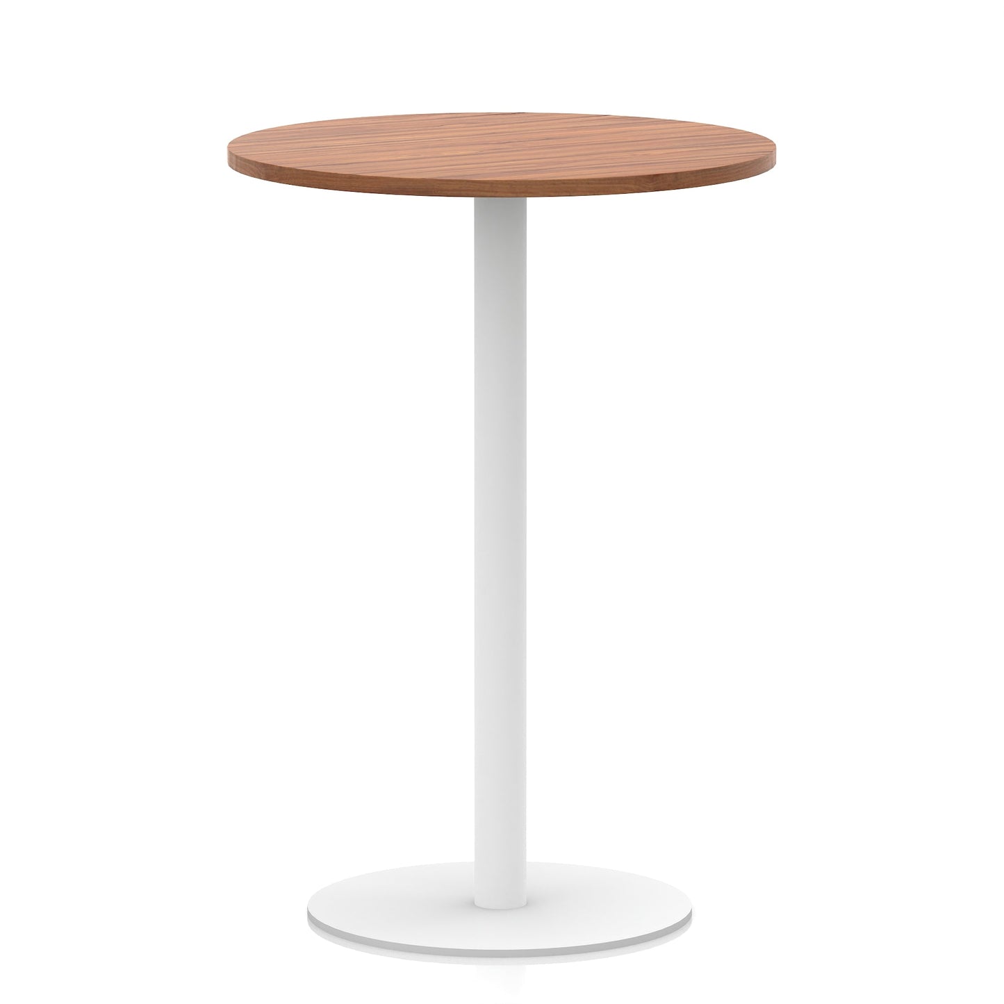 Italia Round Poseur Table White Leg