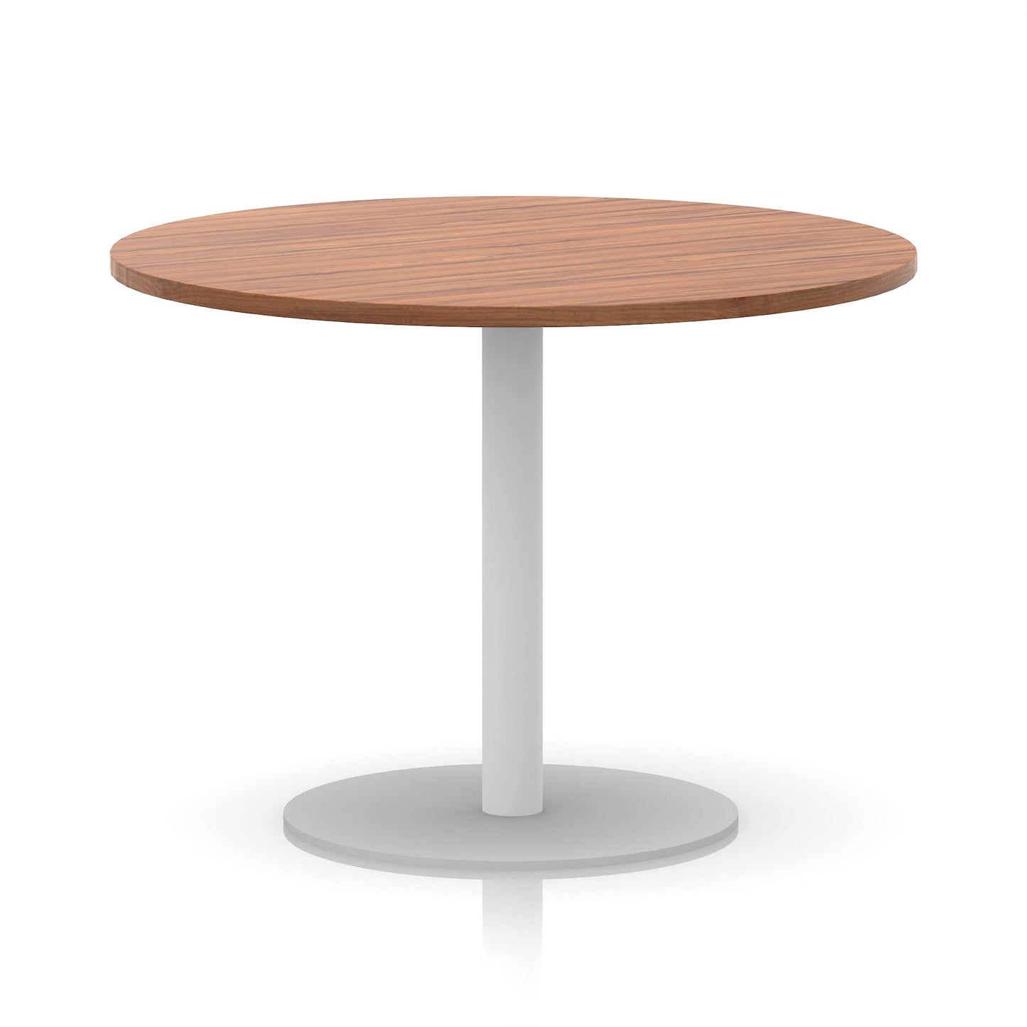 Italia Round Poseur Table White Leg