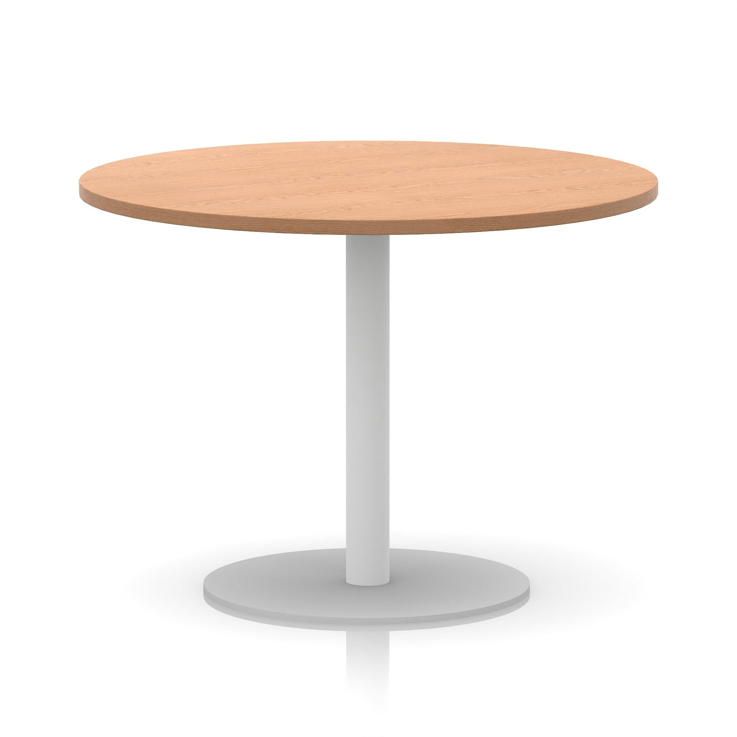 Italia Round Poseur Table White Leg