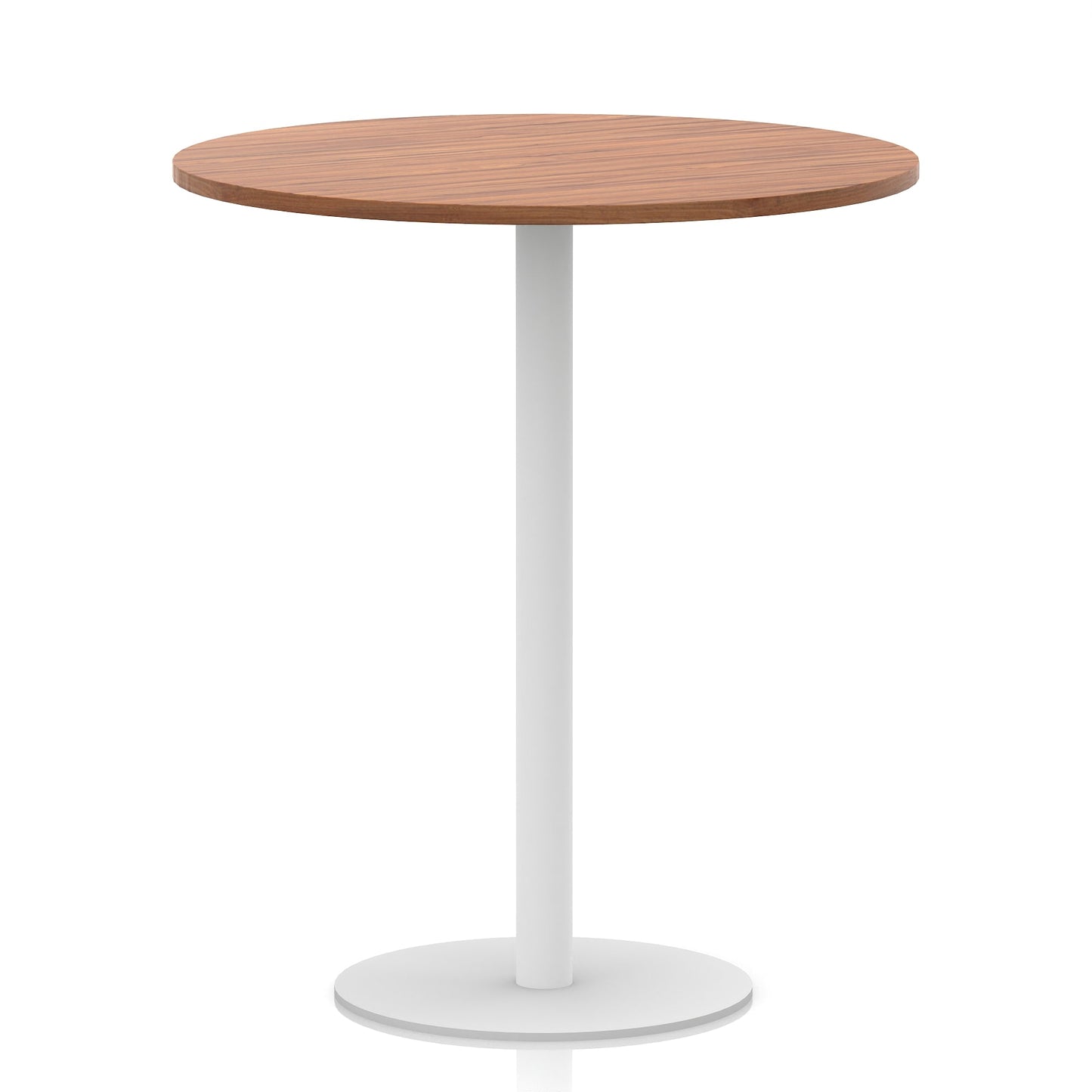 Italia Round Poseur Table White Leg