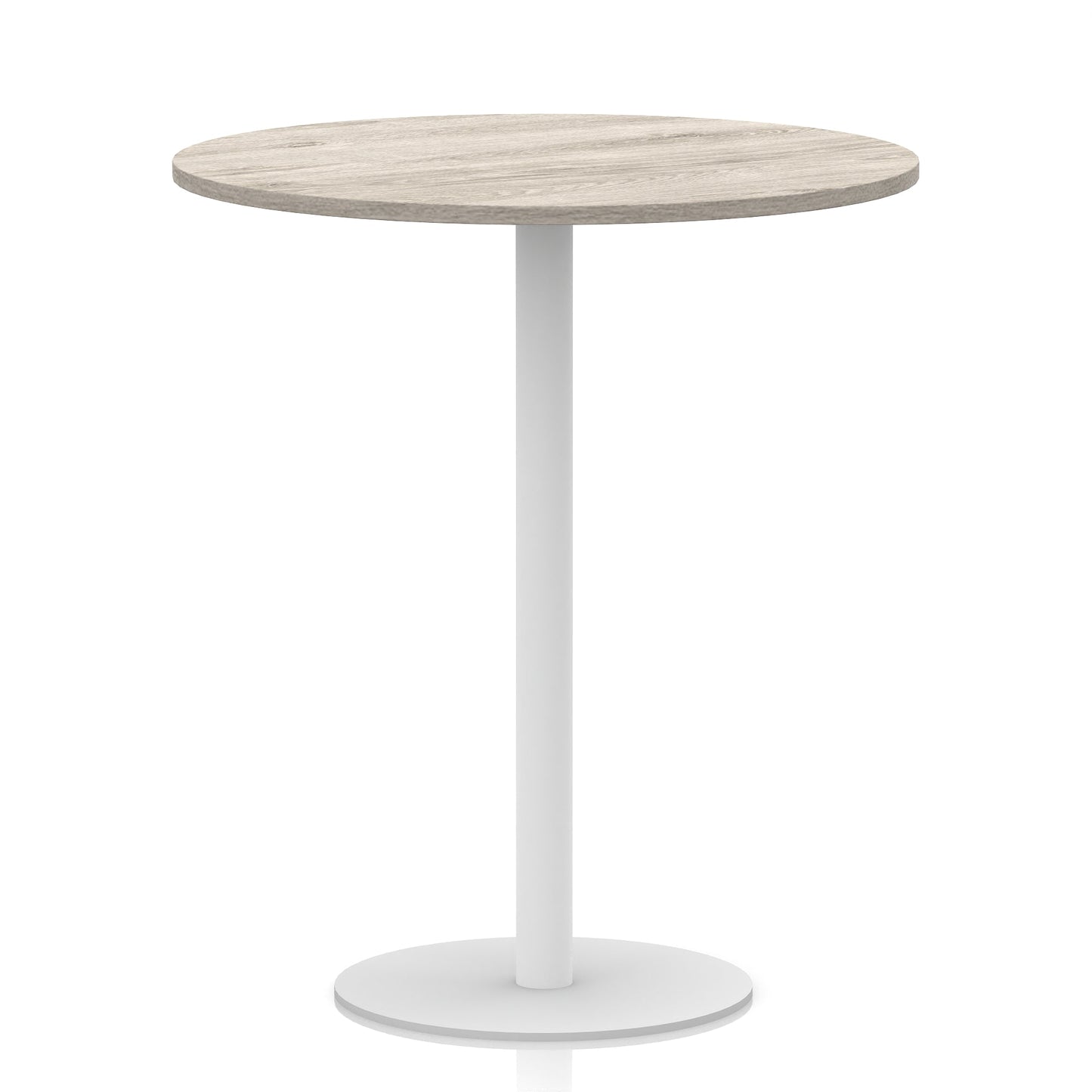 Italia Round Poseur Table White Leg