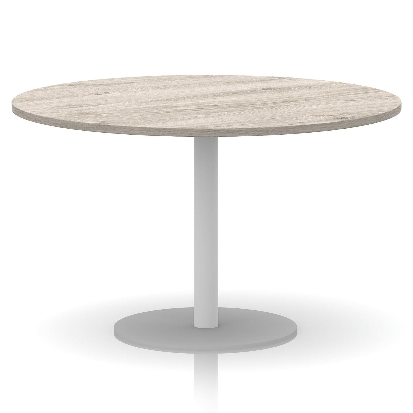 Italia Round Poseur Table White Leg