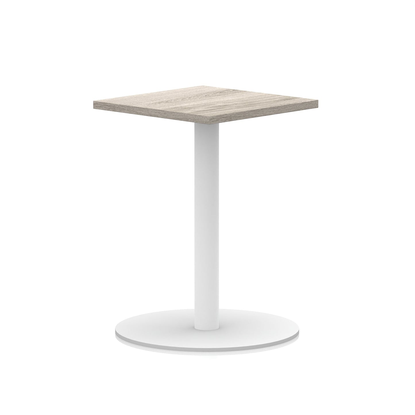 Italia Square Poseur Table White Leg