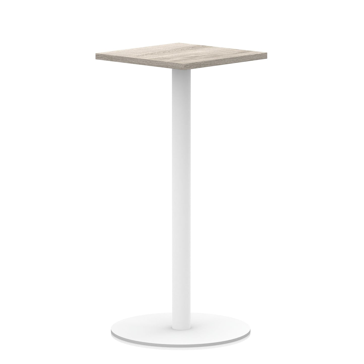 Italia Square Poseur Table White Leg