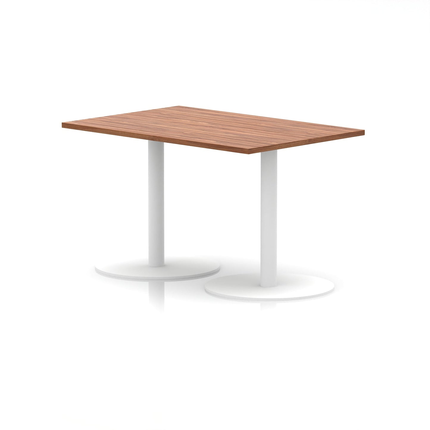 Italia Rectangular Poseur Table White Leg