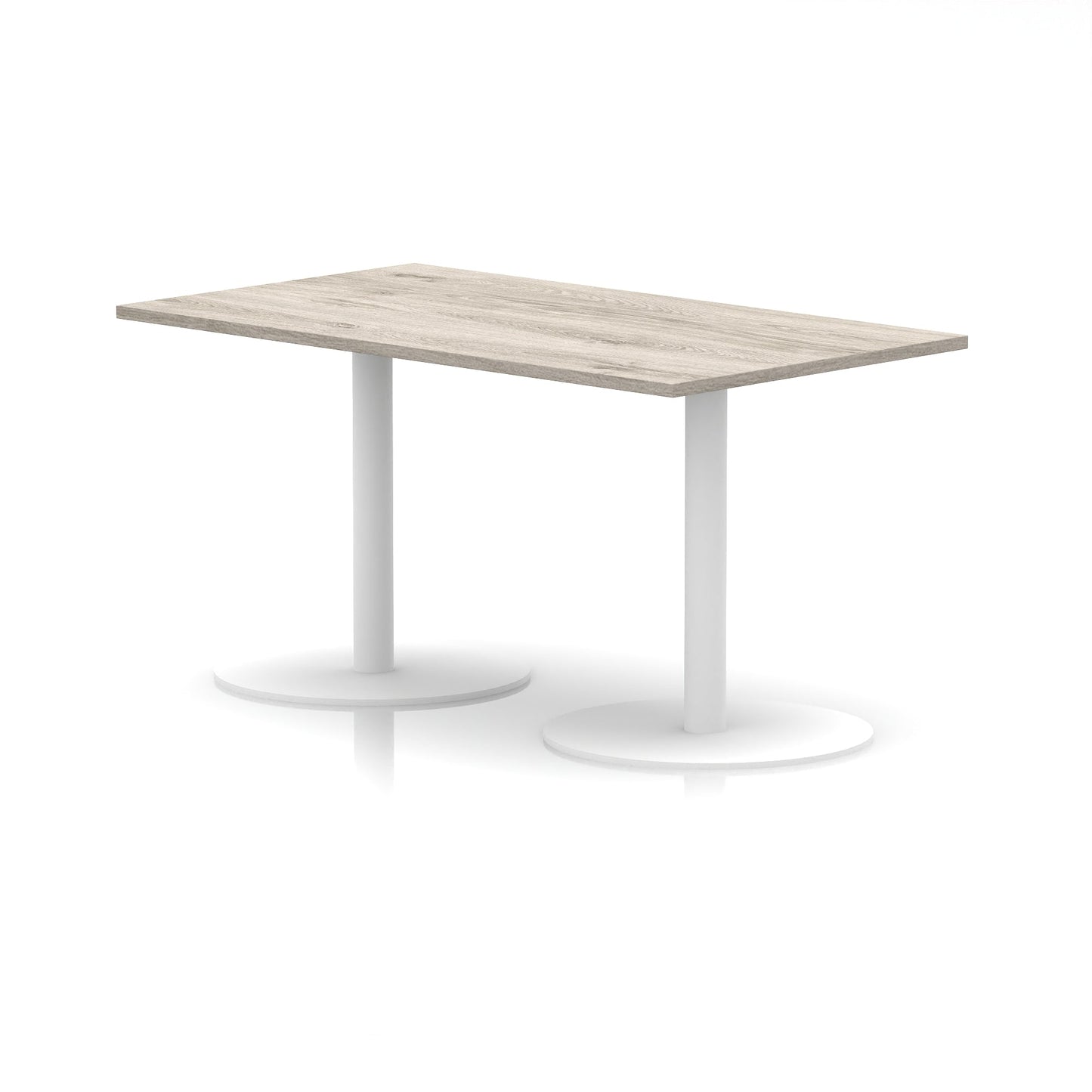 Italia Rectangular Poseur Table White Leg