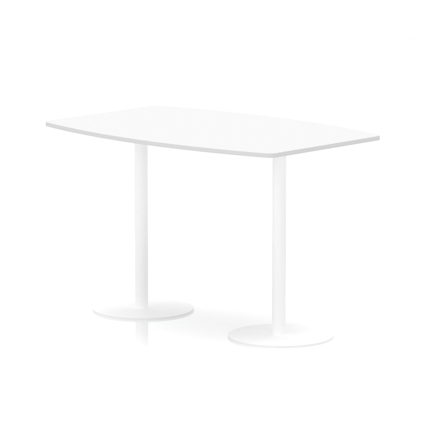 Italia High Gloss Boardroom Table White Leg