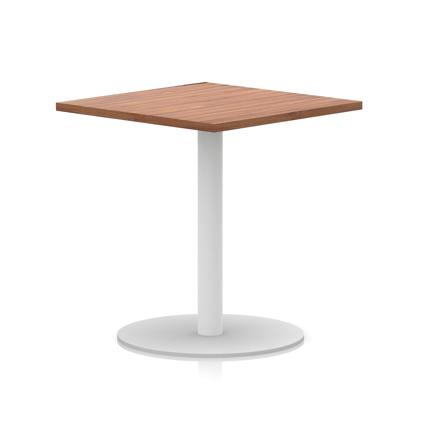 Italia Square Poseur Table White Leg