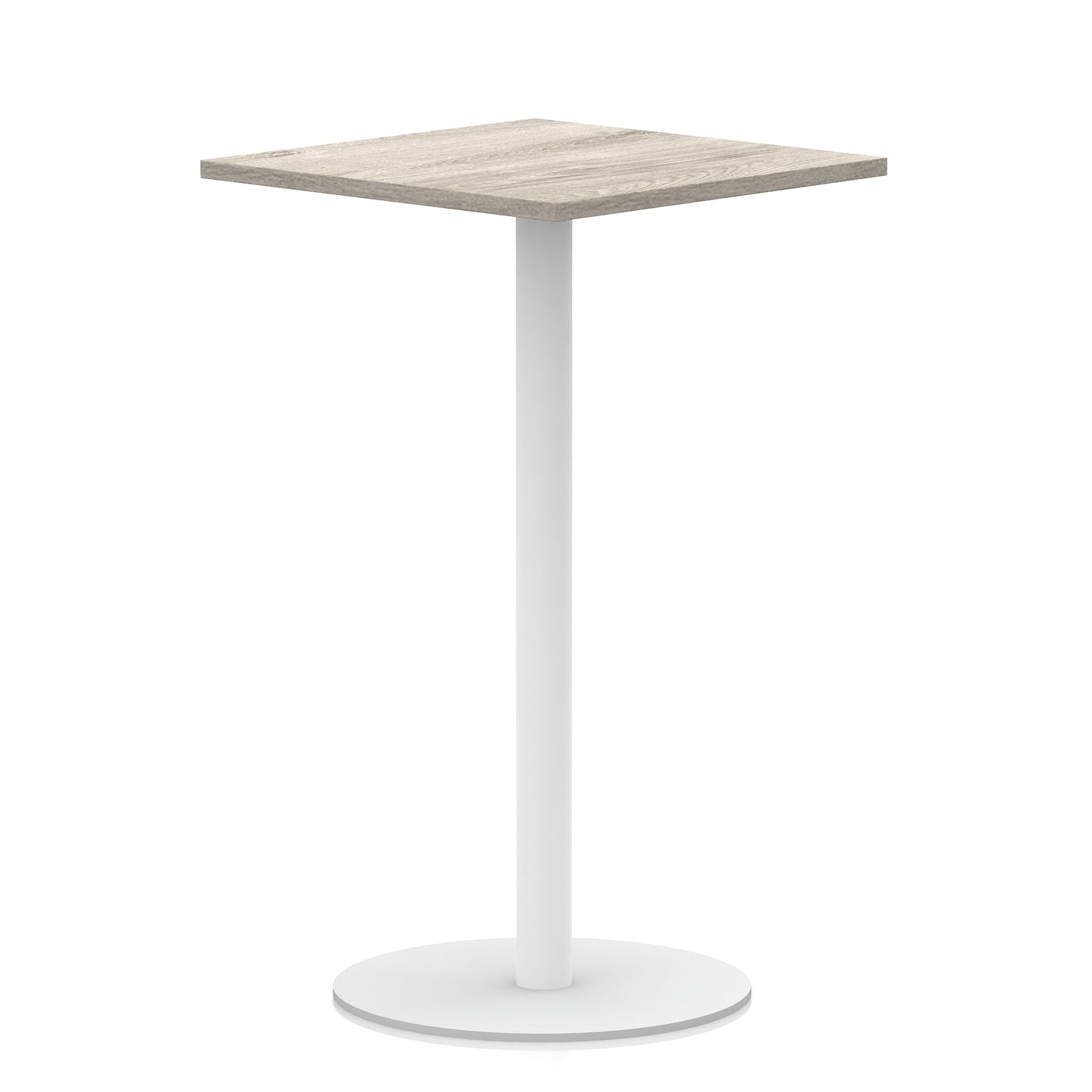 Italia Square Poseur Table White Leg