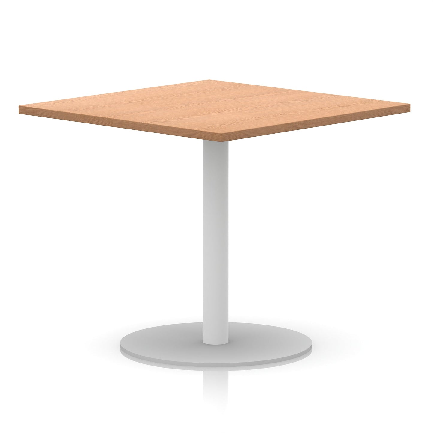 Italia Square Poseur Table White Leg