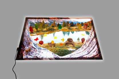 A2 Light Panel + Lake View Play Mat