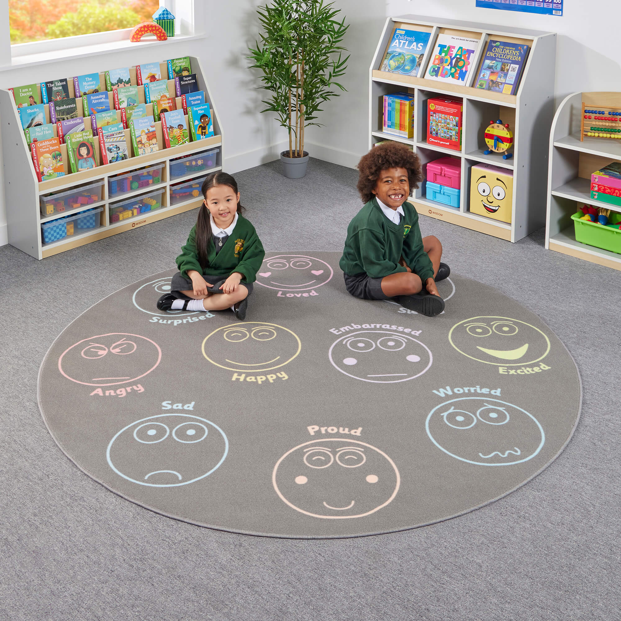 Emotions Rug Emotions Round Rug – Chequered Fox