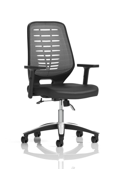 Relay Medium Mesh Back Task Operator Office Chair with Arms