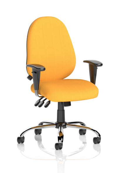 Lisbon Medium Back Task Operator Office Chair with Height Adjustable Arms
