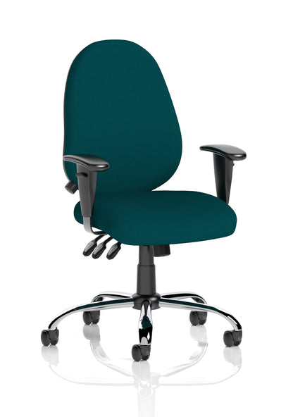 Lisbon Medium Back Task Operator Office Chair with Height Adjustable Arms