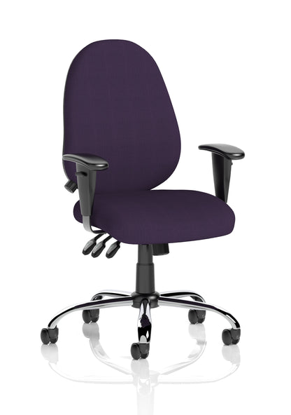 Lisbon Medium Back Task Operator Office Chair with Height Adjustable Arms