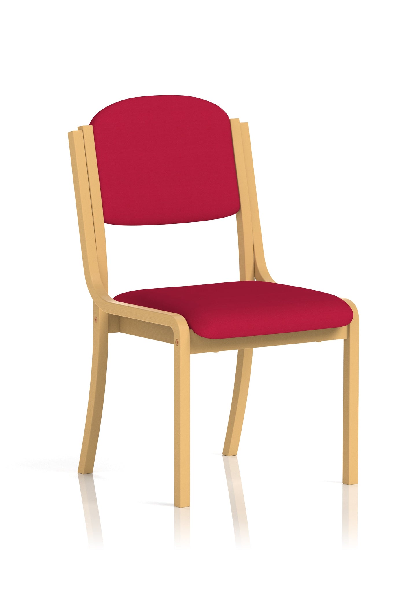 Madrid Wooden Frame Visitor Chair with Arms