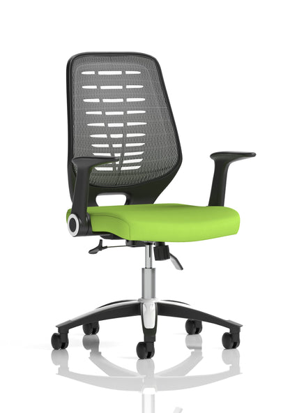 Relay Medium Mesh Back Task Operator Office Chair with Arms