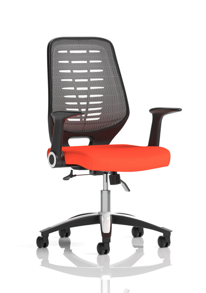 Relay Medium Mesh Back Task Operator Office Chair with Arms