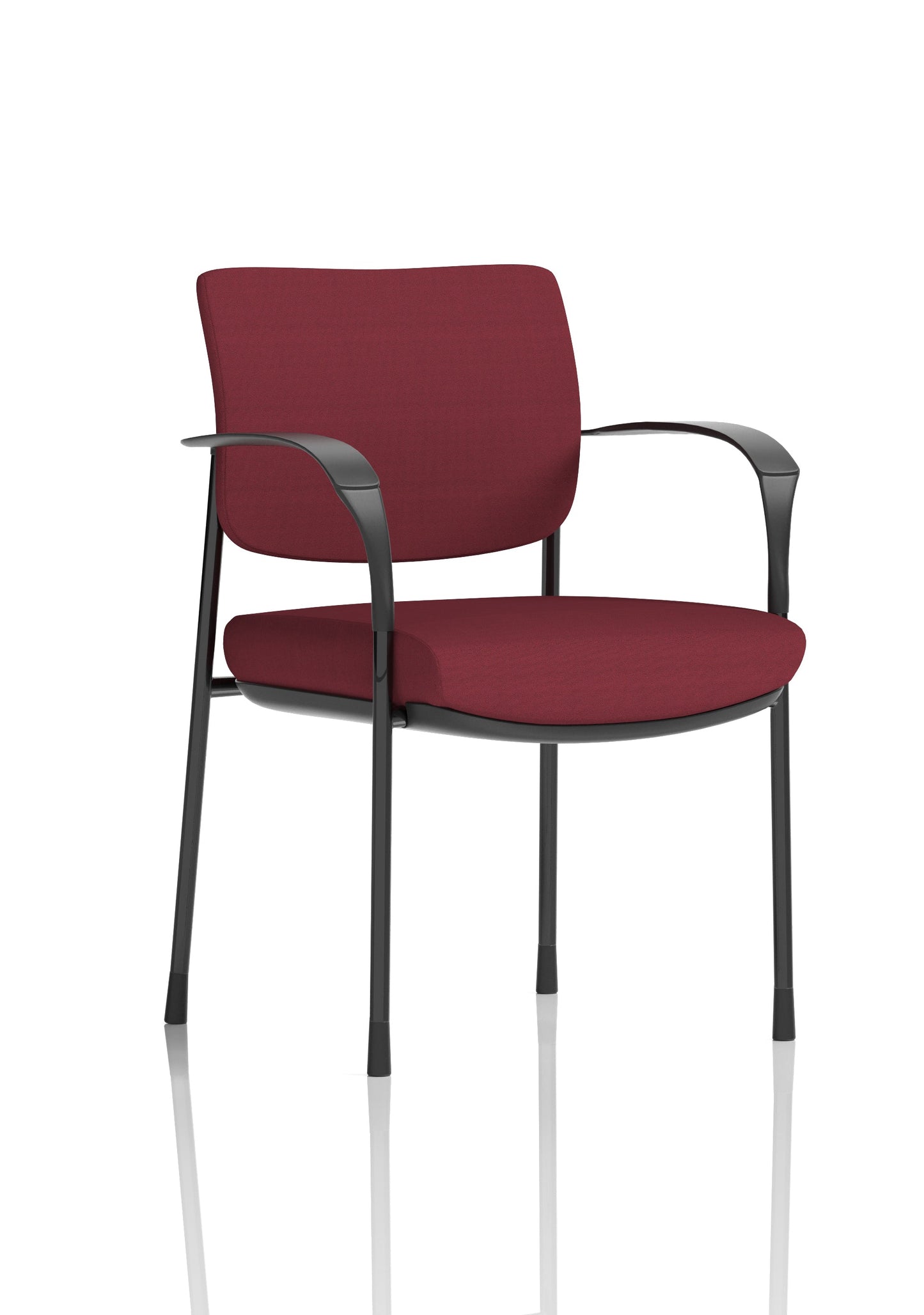 Brunswick Deluxe Medium Back Stacking Visitor Office Chair with Arms
