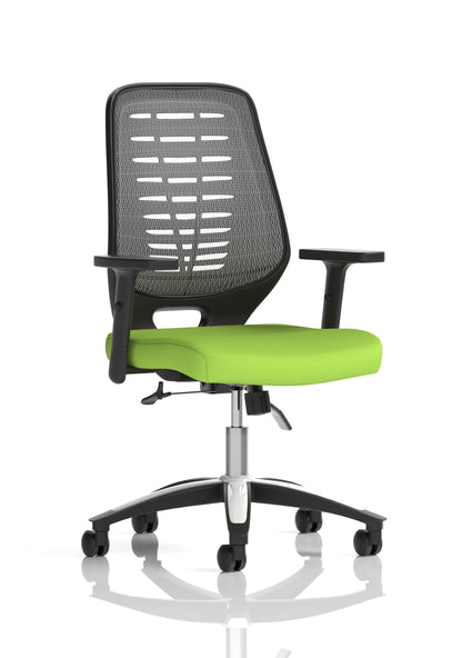 Relay Medium Mesh Back Task Operator Office Chair with Arms