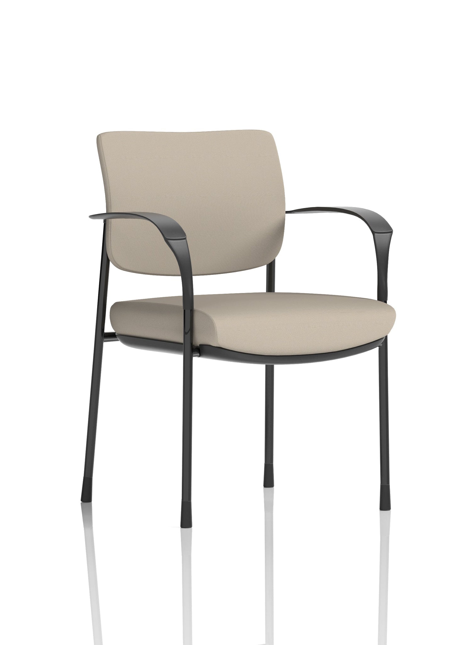 Brunswick Deluxe Medium Back Stacking Visitor Office Chair with Arms