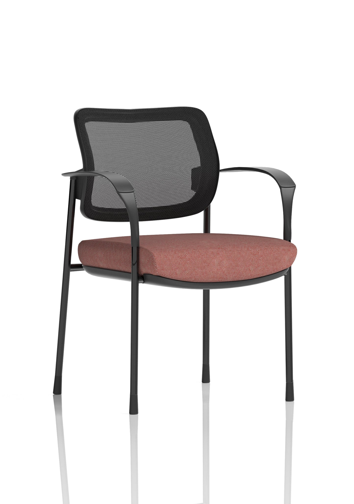 Brunswick Deluxe Medium Back Stacking Visitor Office Chair with Arms