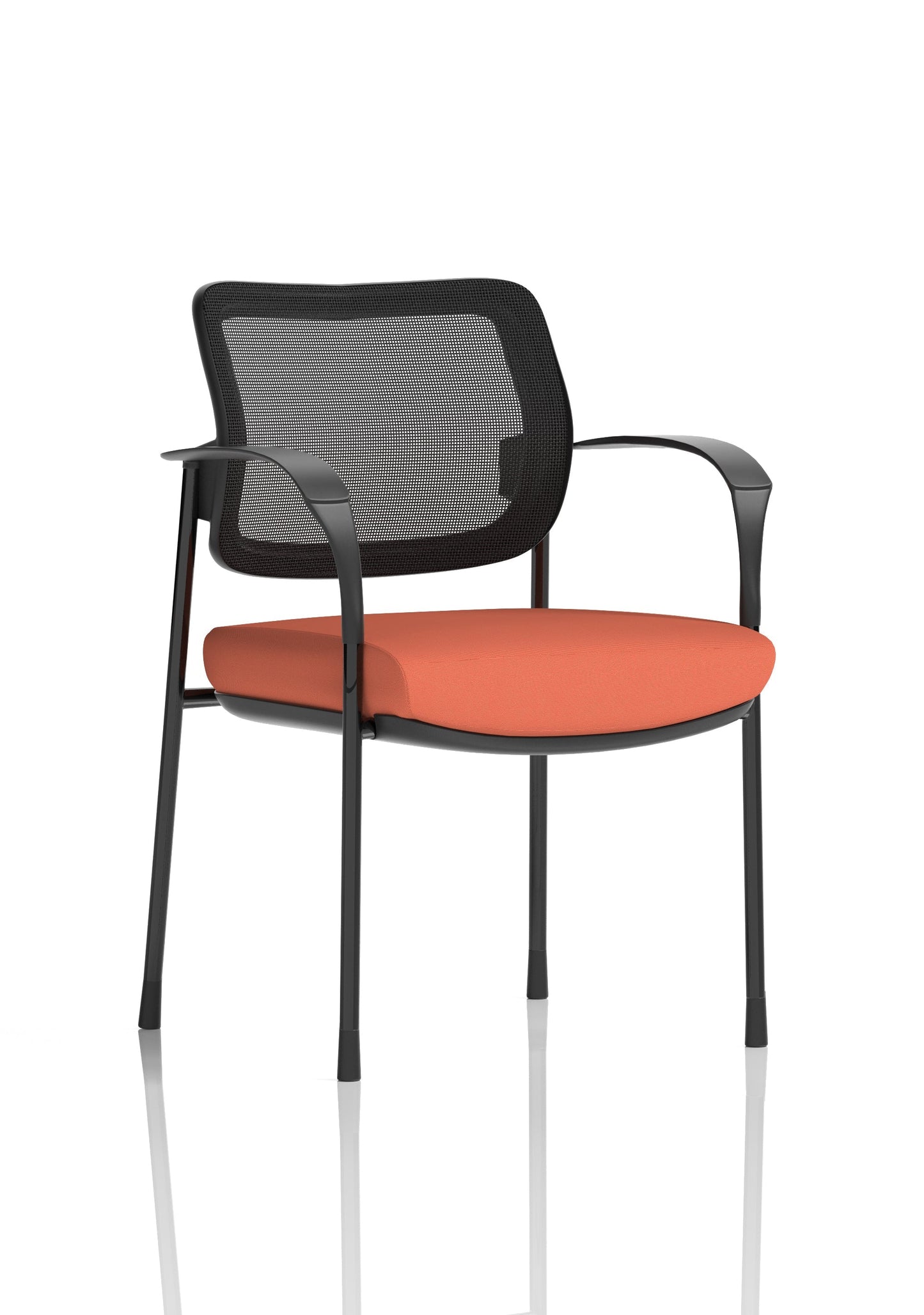 Brunswick Deluxe Medium Back Stacking Visitor Office Chair with Arms