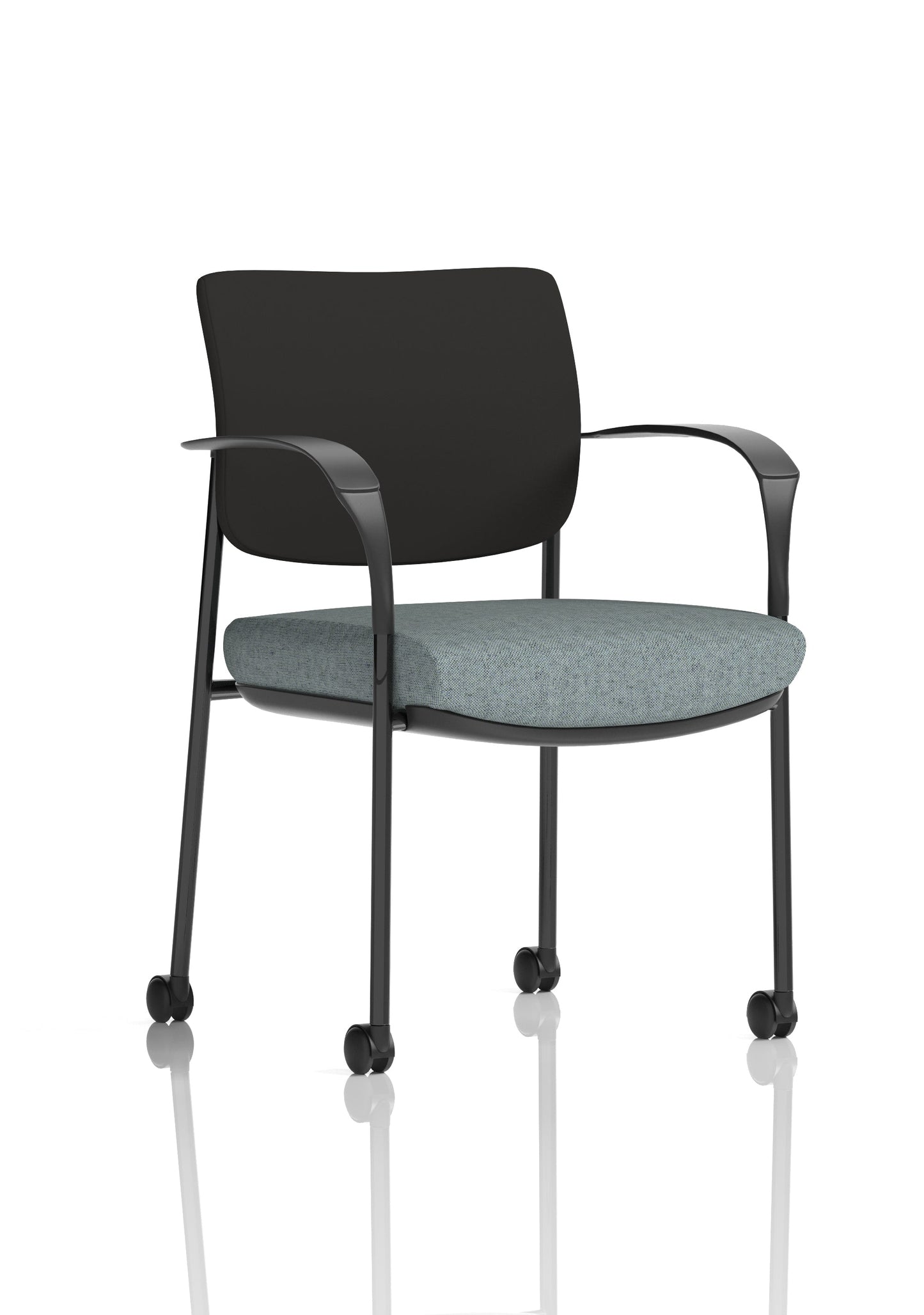 Brunswick Deluxe Medium Back Visitor Office Chair with Arms with Castors
