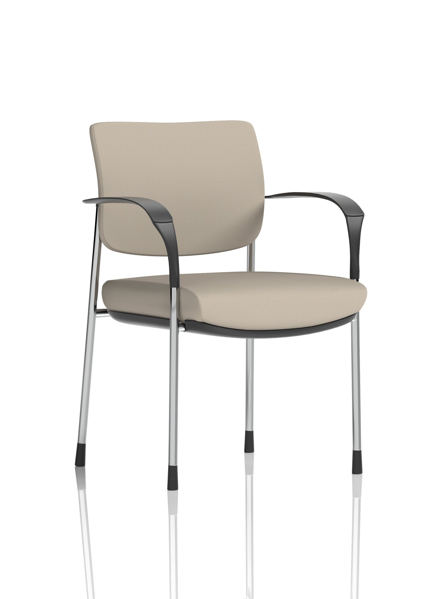 Brunswick Deluxe Medium Back Stacking Visitor Office Chair with Arms